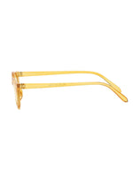 Yellow Skinny Frame Cat Eye Sunglasses