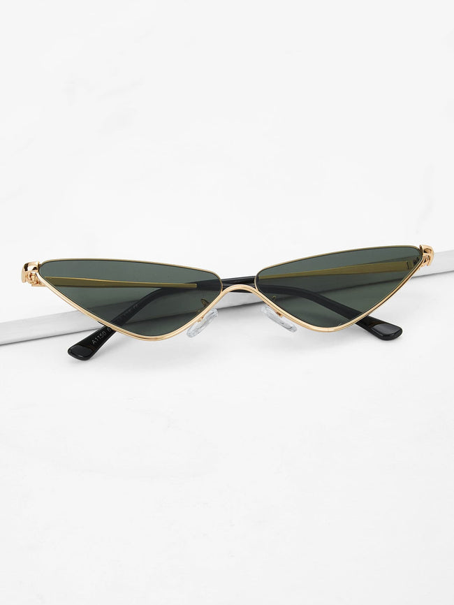 Metal Frame Cat Eye Glasses