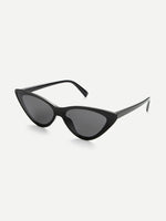 Flat Lens Cat Eye Sunglasses