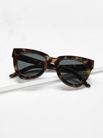 Leapord Oversized Cat Eye Sunglasses