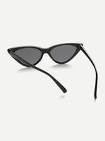 Flat Lens Cat Eye Sunglasses