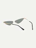 Metal Frame Cat Eye Glasses