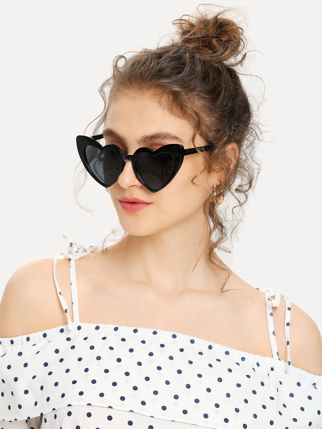 Heart Shaped Frame Sunglasses